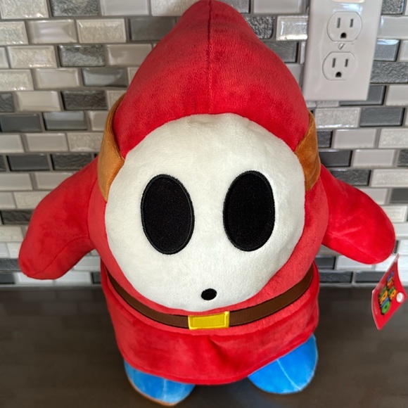 Super Mario SHY GUY Plush / Nintendo / 16” / Officially Licensed / BRAND NEW - Picture 4 of 16